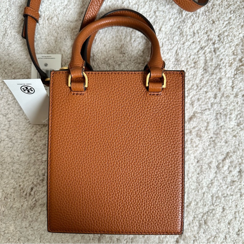 Tory Burch Mini Tote Crossbody Leather Bag Authentic and Brand New with Tag - Picture 3 of 11